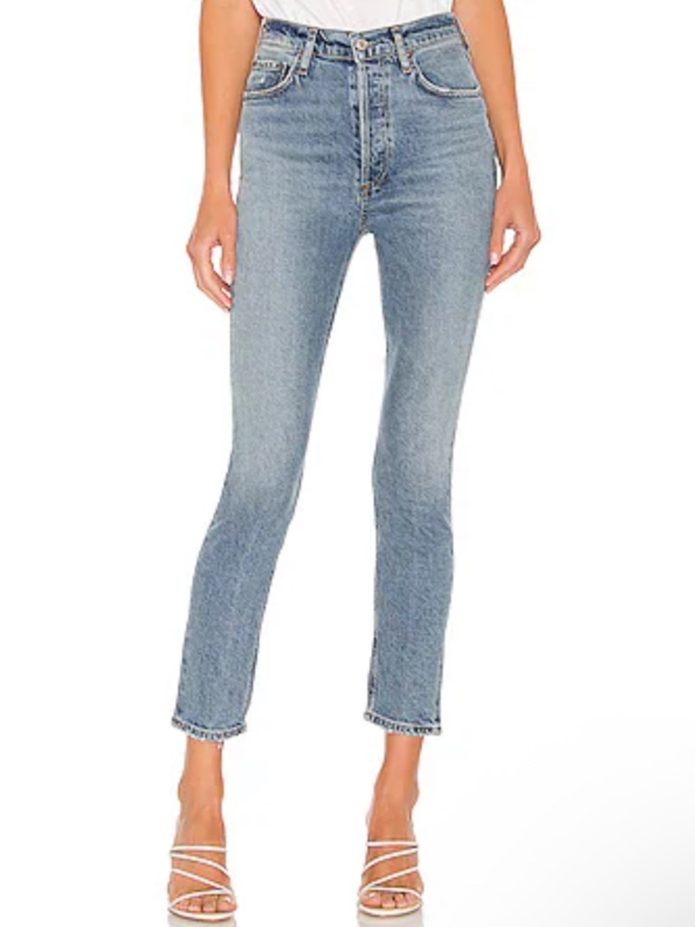 Agolde Nico High Rise Slim fit jeans in wash Chronicle. Size 29